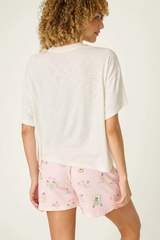 Antique White Pupcation Palms Dog Mom Graphic Tee Graphic Tee