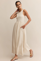 Gray Charlotte Rib Midi Dress Maxi Dress