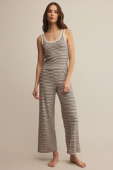 Gray Luxe Striped Tank Tank Top