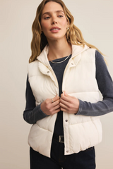 Light Gray Essential Puffer Vest Puffer Vest