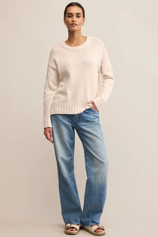 Light Gray Beck Textured Sweater Sweater