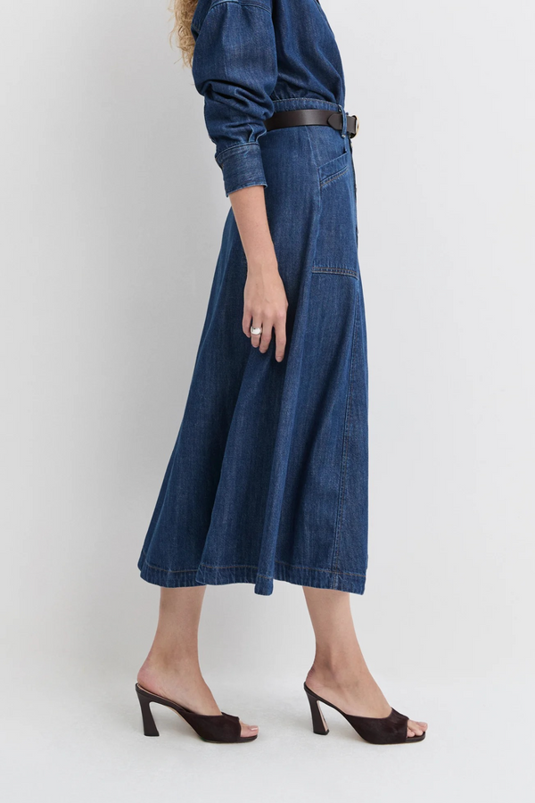 Light Gray The Lila Skirt Maxi Skirt