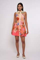 Lavender Sierra Mini Dress in  Splendor In The Garden Print Mini Dress