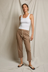 Gray London Ribbed Tank Tank