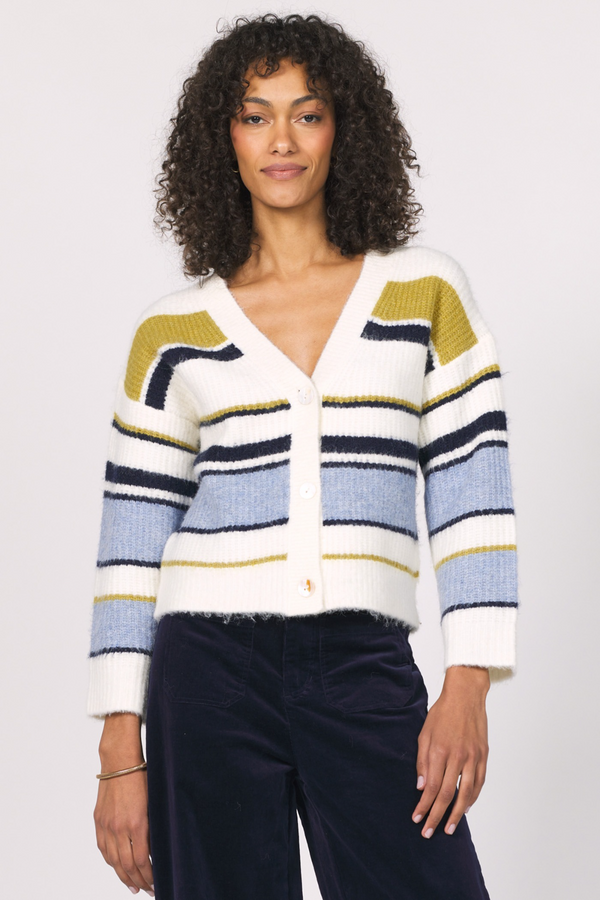 Dark Slate Gray Sasha Cardigan Sweater in Golden Horizon Sweater