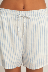 Light Gray Thomas Striped Shorts Short