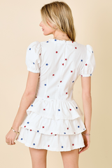 Bisque Lucky Star Ruffle Romper Romper