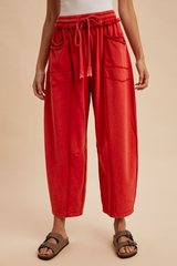 Tan Urban Drift Barrel Pant Pant