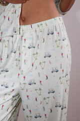 Gray Sunday Golf Pointelle Lounge Pants Pant