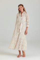 Gray Linen Laurel Dress Maxi Dress