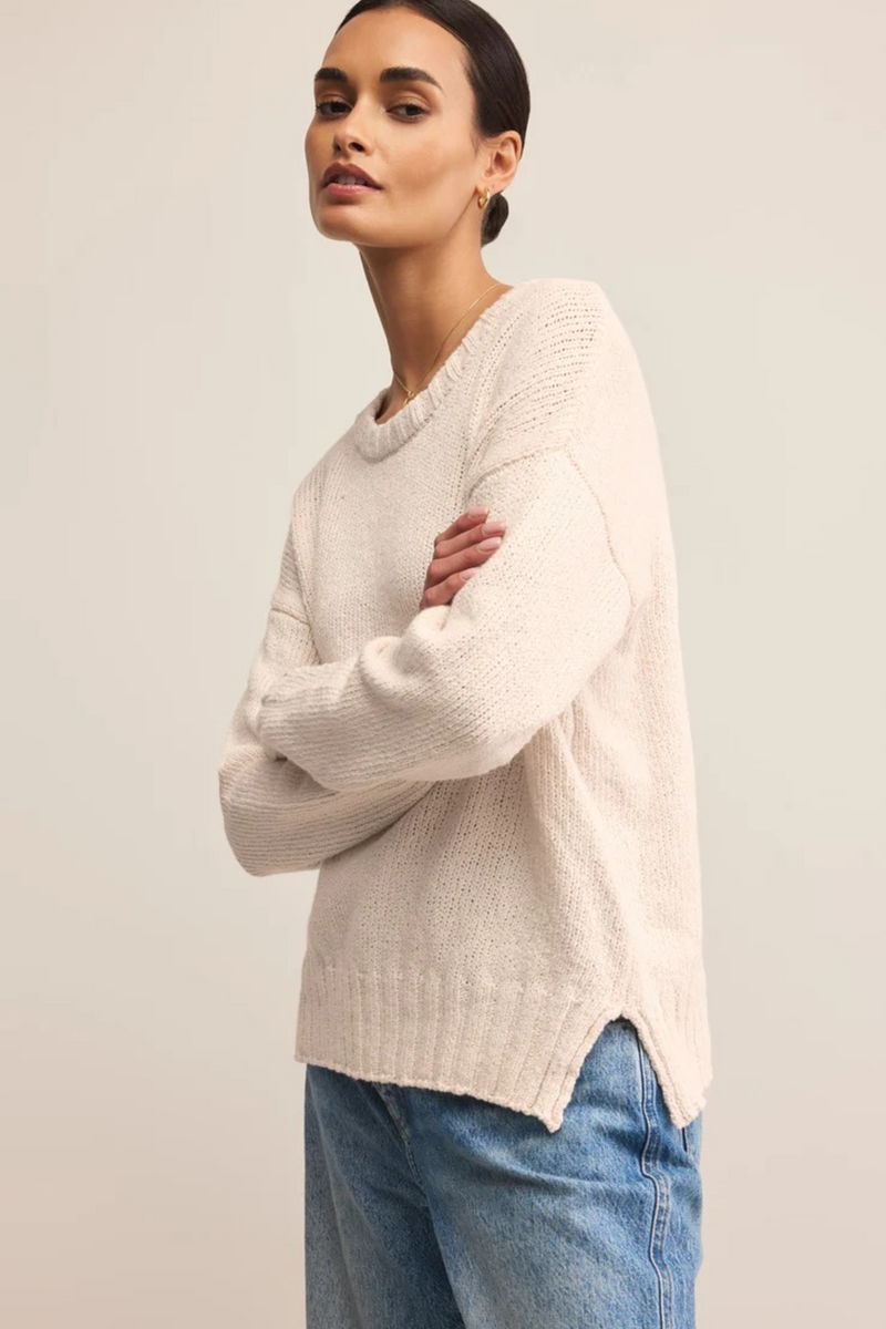Light Gray Beck Textured Sweater Sweater