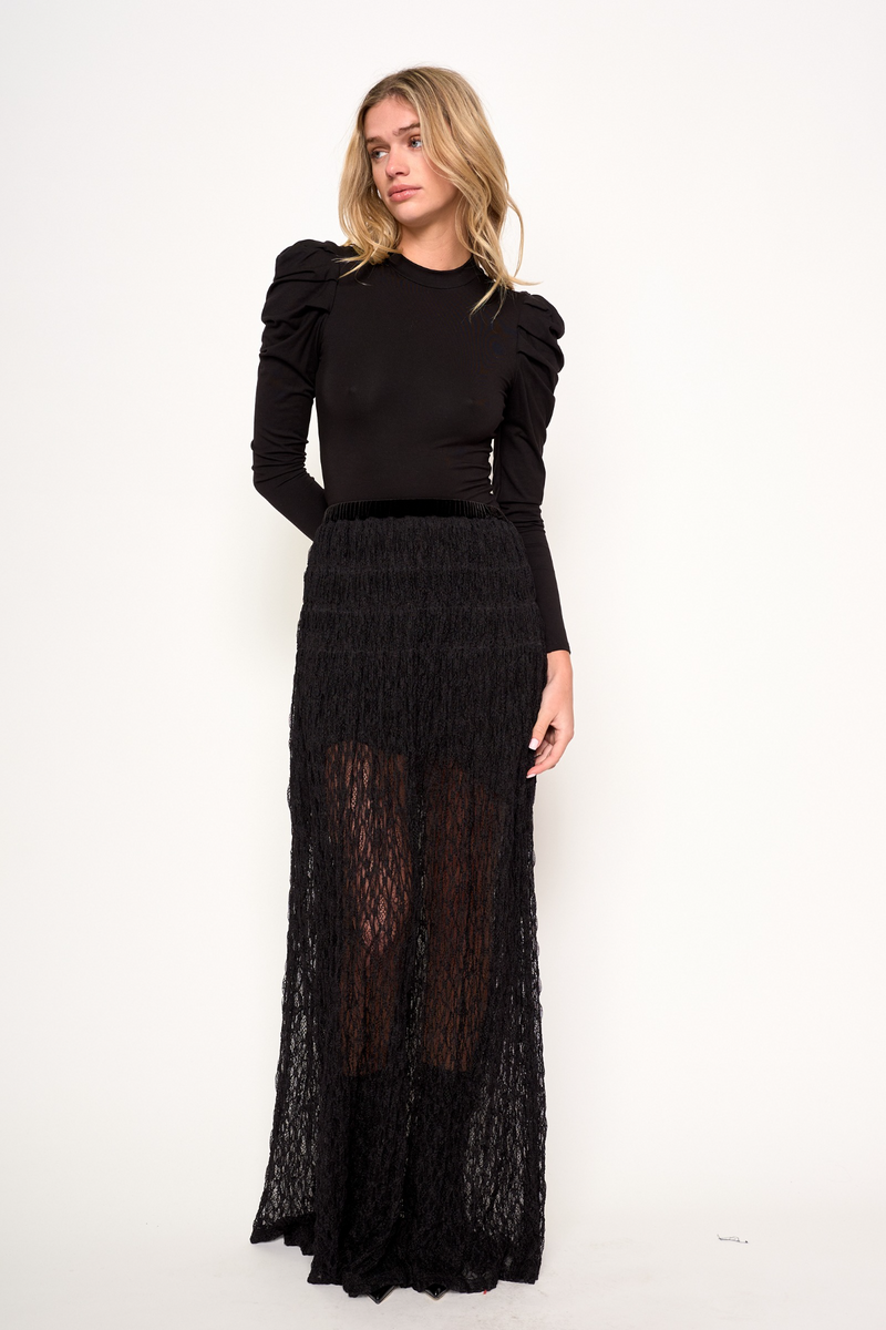 Black Mia Skirt Maxi Skirt