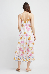 Lavender Kali Maxi Dress in Palm Print Maxi Dress
