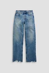 Dark Slate Blue Billie Low Slung Straight Leg | Sierra Meadow Jeans