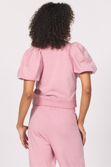Lavender Melina Puff Sleeve Top Top
