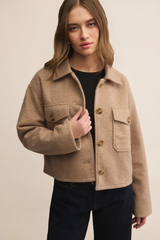 Gray Oxford Boucle Jacket Jacket