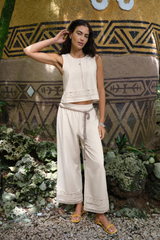 Dark Olive Green Scout Embroidered Pant Pant