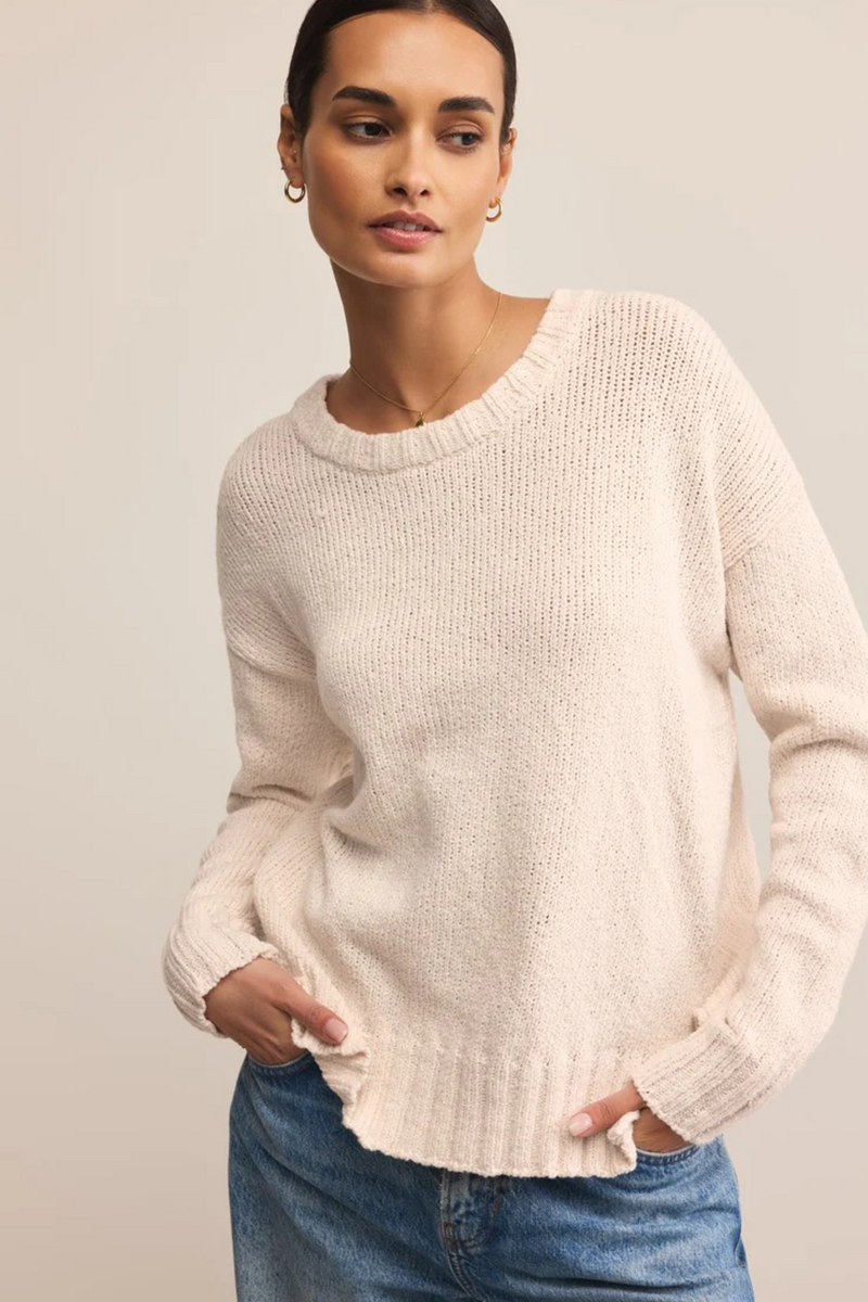 Light Gray Beck Textured Sweater Sweater