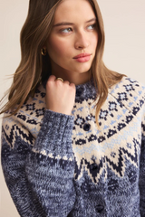 Gray North Sea Fairisle Cardigan Cardigan