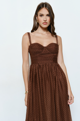 Lavender Dotted In Love Tulle Bustier Midi Dress Midi Dress