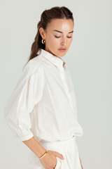 Light Gray Poplin Brooklyn Shirt Shirt