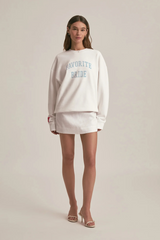 Light Gray The Favorite Bride Sweatshirt Sweatshirt