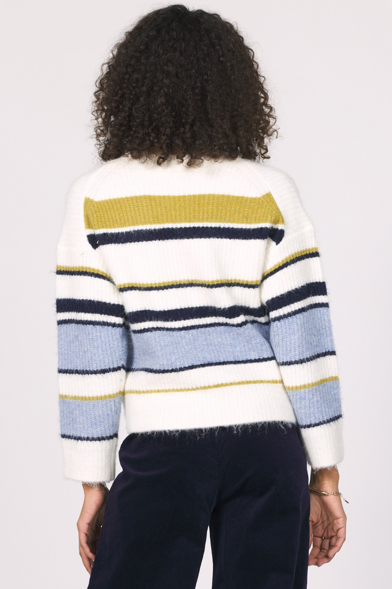 Lavender Sasha Cardigan Sweater in Golden Horizon Sweater