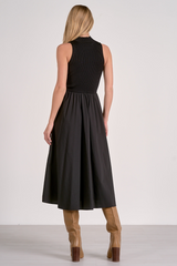 Light Gray Nova Mock Neck Midi Dress Midi Dress