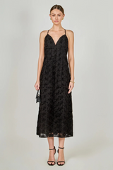 Black Lace Spaghetti Strap Maxi Dress Maxi Dress