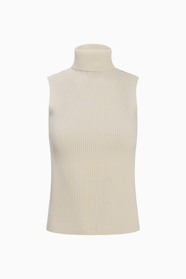 Snow Hope Knit Sleeveless Top Top