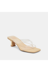 Lavender Brevel Vinyl Heels | Crystal Jelly Heel