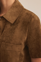 Saddle Brown Kellie Faux Suede Mini Dress Mini Dress