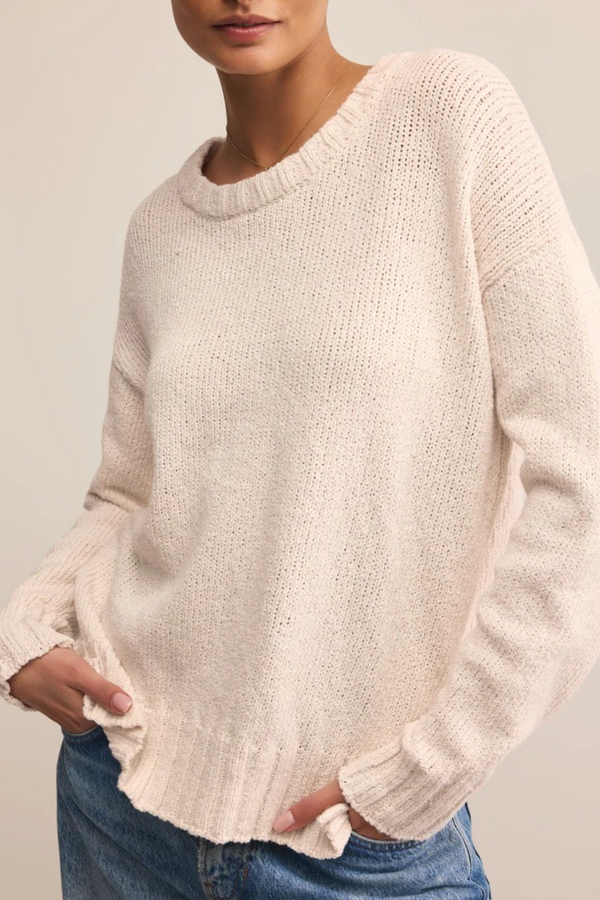 Light Gray Beck Textured Sweater Sweater