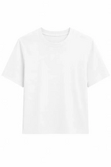 White Smoke Atlas Heavy Jersey Crewneck Tee Tee