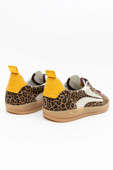 White Smoke Fez Sneaker | Leopard Sneaker