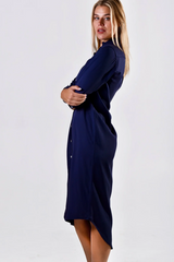 Lavender Tencel Girlfriend Midi Dress Midi Dress