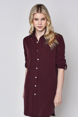 Mulberry Tencel Girlfriend Mini Dress
