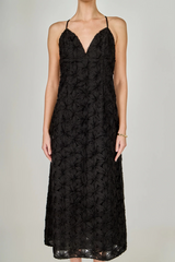 Gray Lace Spaghetti Strap Maxi Dress Maxi Dress