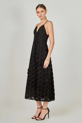 Black Lace Spaghetti Strap Maxi Dress Maxi Dress