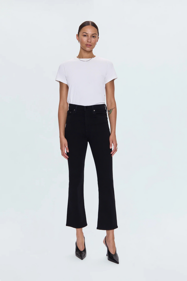 Lavender Lennon High Rise Crop Boot Jean | Noir Jeans