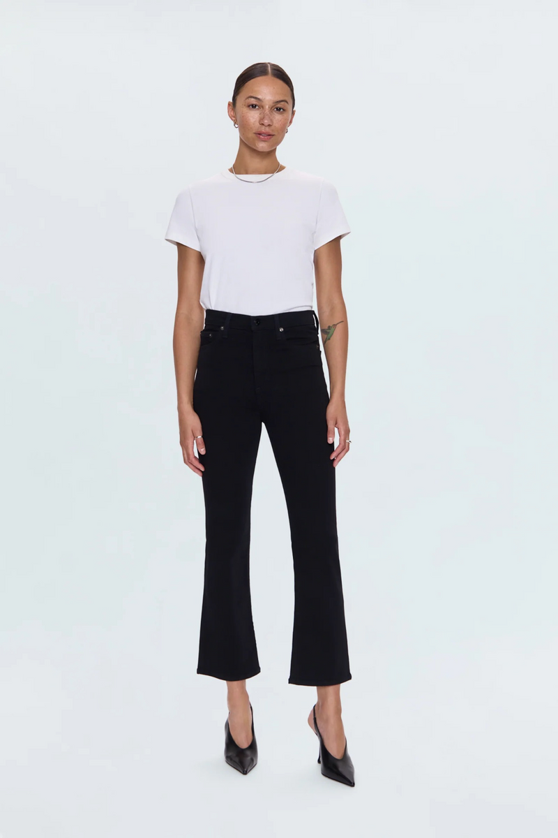 Lavender Lennon High Rise Crop Boot Jean | Noir Jeans
