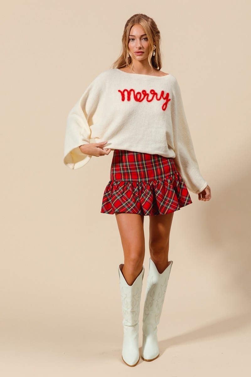Wheat Merry Mini Balloon Skirt Mini Skirt