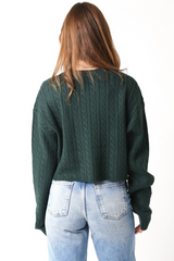 Light Gray Pritchett Cropped Sweater Sweater