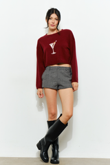 Beige Merry Martini Sweater Sweater