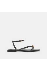 Lavender Kenley Sandals | Black Leather Sandal