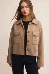 Gray Oxford Boucle Jacket Jacket