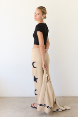 Antique White Issac Knit Jogger Pant Joggers