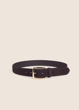 Dark Slate Gray The Suede Heritage Belt Belt
