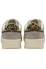White Smoke Superslam Blaze II Sneaker | Gold/Evergreen/Leopard Sneaker