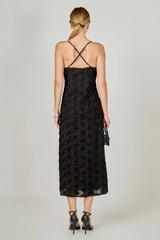 Black Lace Spaghetti Strap Maxi Dress Maxi Dress